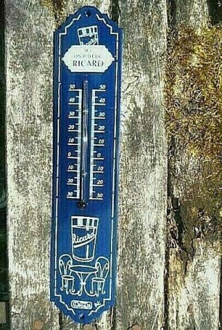 Plaque Emaillee Thermometre 30cm On Boit Du Ricard émail Véritable Fab En France