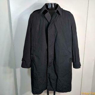 1996 Military Vtg Us Army Long Raincoat Trench Coat Mens Size Xl 46 Black Liner