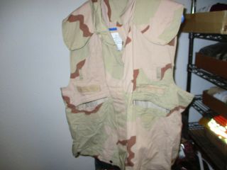 Usgi Military Pasgt Vest Flak Cover Desert 3 - Color Camo - Small/medium -
