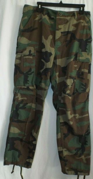 Us Army Air Force Woodland Camo Bdu Combat Trousers/pants Medium/regular