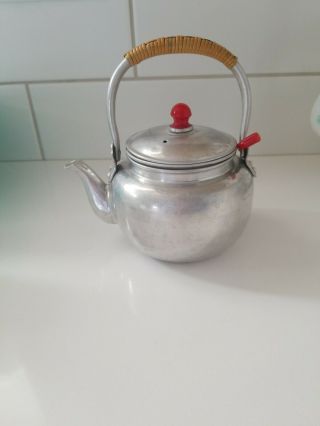 Vintage Small Aluminum Tea Pot Made In Japan