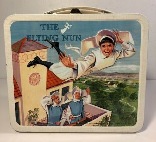 Vintage Aladdin The Flying Nun Lunchbox Very No Thermos 1968