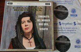 Decca Sxl 2253 - 5 Ed 1 Cav Rusticana & I Pagliacci 3 - Lp Simionato Nm - (1960)