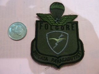 Italian Army Cloth Para Badge For Elite Folgfore Unit