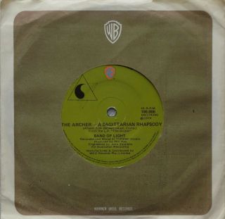 Band Of Light The Archer Rare 7 " Aussie Prog/psych 1974 Final Single La De Da 