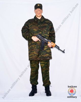 Bosnia War Bosnia Serb Green Tiger Complete Uniform In War 1992 - 1996