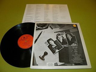 Paul Mccartney & Wings Band On The Run 1973 Israel Different Lp Red Parlophone