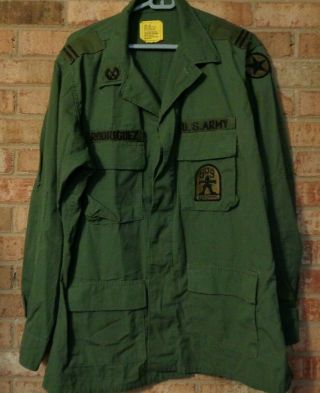 U.  S.  Army Opfor 509th Aggressor Green 483 Type Xiii Combat Uniform Jacket Coat