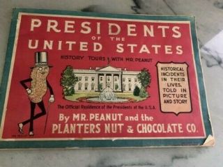 1932 Mr.  Peanut Presidents Of U - S & Famous Men Coloring Books