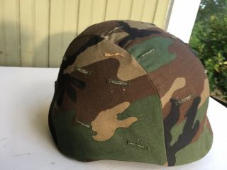 Us Ballistic Pasgt Combat Helmet Made With Kevlar Cameo Cover L - 8 Large Exc