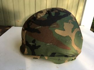 US Ballistic PASGT Combat Helmet Made With Kevlar Cameo Cover L - 8 Large EXC 3