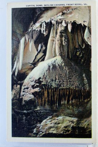 Virginia Va Front Royal Skyline Caverns Capital Dome Postcard Old Vintage Card
