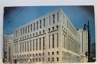 Michigan Mi Detroit Federal Building Postcard Old Vintage Card View Standard Pc