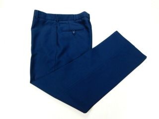 Usaf Us Air Force Service Dress Blue Military Pants Trousers Polyester 35 L Long