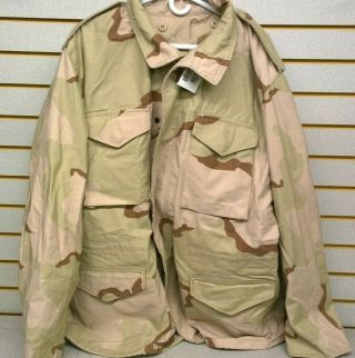 Military Issue Desert Camo Cold Weather Coat Nsn 8415 - 01 - 325 - 6450 X - Large