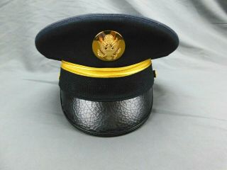 Us Army Enlisted Dress Blue Asu Military Uniform Hat Cap Size 7 Bancroft