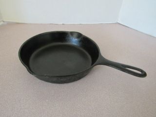 Griswold Cast Iron Skillet No.  6 W Small /block,  Erie,  Pa Logo,