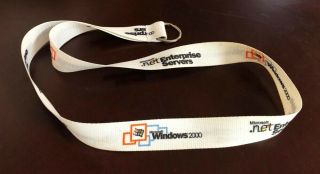 Vintage Microsoft Windows 2000 Enterprise Servers Lanyard