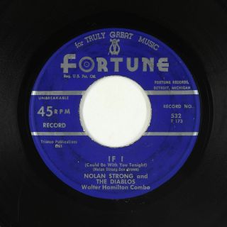 Doo - Wop R&b 45 - Nolan Strong & The Diablos - If I/i Wanna Know - Fortune - Mp3