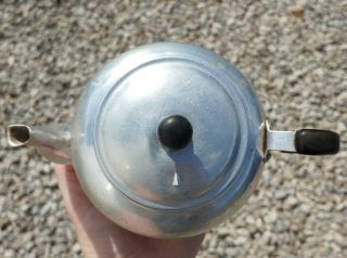 Vintage Small Aluminum Tea Kettle Grease Pot Container Saver Kitcshy Mid Century 2