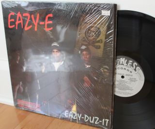 Eazy - E " Eazy - Duz - It " Lp (ruthless 57100,  Orig 1988) Vg,  In Shrink,  N.  W.  A.