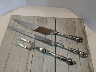 Ekco Eterna 3 Piece Beaumont Carving Set Stainless Steel Meat Fork Knives