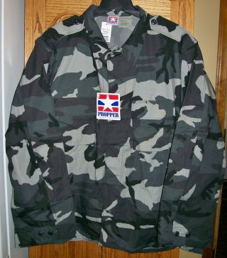 1998 Propper Bdu Combat Coat Shirt Jac Urban Camo Ripstop Mens Size 3xl Long Nwt