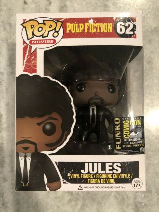 Funko Pop Movies Pulp Fiction 2014 Sdcc Exclusive 1000 Piece Bloody Jules 62