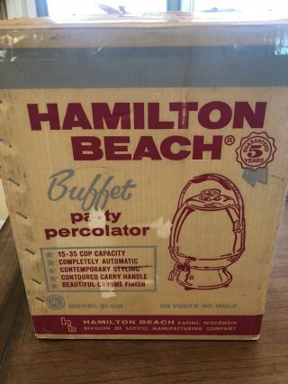 Hamilton Beach Buffet Party Percolator - 35 Cup Capacity