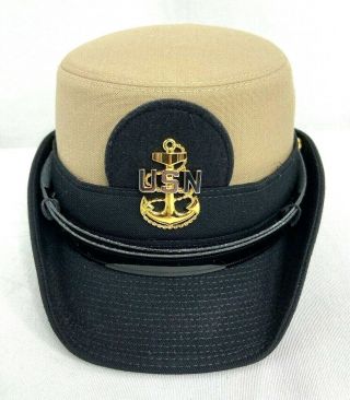 Us Navy Female Chief Petty Officer Khaki Dress Hat