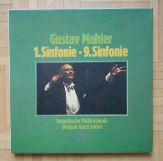 B436 Ancerl Mahler Symphonies 1 & 9 Supraphon Ed1 3 X Lp Grey Stereo 85277 Xk