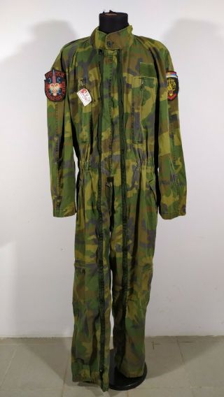 Arkan Tigers Sdg Serbian Volunteer Unit Woodland Camo Coverall With Patches