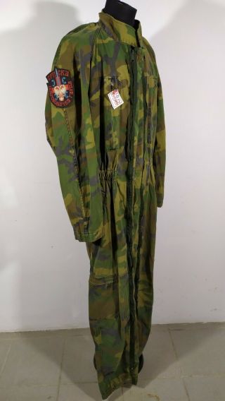 Arkan Tigers SDG Serbian Volunteer Unit Woodland Camo Coverall With Patches 2