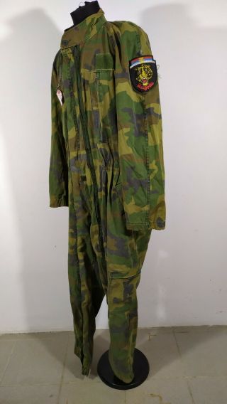 Arkan Tigers SDG Serbian Volunteer Unit Woodland Camo Coverall With Patches 3