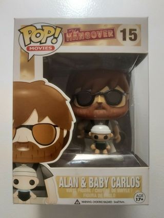 Funko Pop Movies: The Hangover - Alan & Baby Carlos - with Pop Protector 2