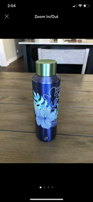 Starbucks Summer 2020 Blue Hibiscus Vacuum Stainless Steel Water Bottle Tumbler