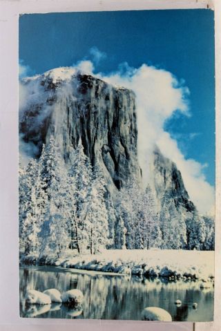 California Ca Yosemite National Park El Capitan Postcard Old Vintage Card View