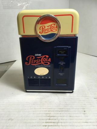 Vintage 1998 Pepsi Cola Retro Soda Pop Machine Coin Sorter Bank