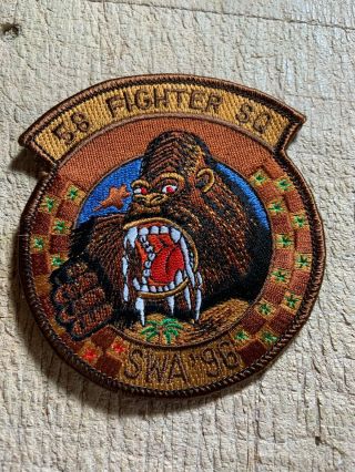 1996 Us Air Force Patch - 58th Fighter Squadron Swa 