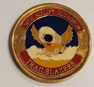 Us Air Force Challenge Coin: 39th Airlift Squadron; C - 130; Dyess Afb,  Tx