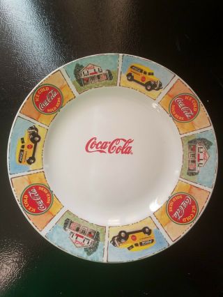 Vintage Coca - Cola " Good Old Days " By Gibson Plate 11 Inch Coke Vtg
