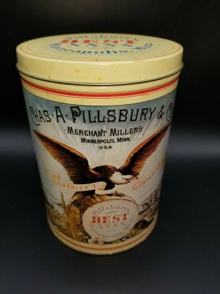 Retro 1982 Chas A Pillsbury Co Best Xxx Flour Minneapolis Mn Collector Tin