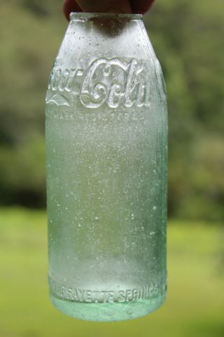 Fayette Springs Alabama Straight Side Coca Cola Bottle Ala Al Shoulder Script
