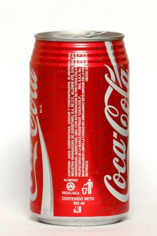 1992 Coca Cola can from Mexico,  Barcelona ' 92 / Beisbol 2