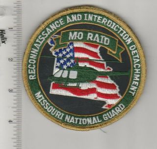 Us Army Missouri National Guard Aviation Raid Drug Task Force Patch Hook Loop