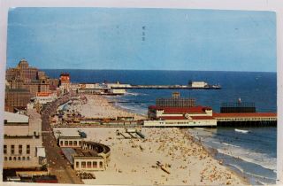 Jersey Nj Atlantic City Beach Boardwalk Postcard Old Vintage Card View Post