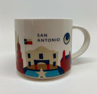 Starbucks San Antonio Texas You Are Here Series Coffee Mug 14 Oz 2012
