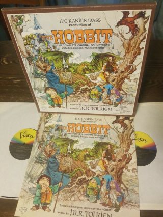 The Hobbit Complete Soundtrack Box Book J R R Tolkien Vista Record Lp