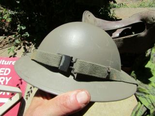 Wwii English Helmet Reused In Post War Era