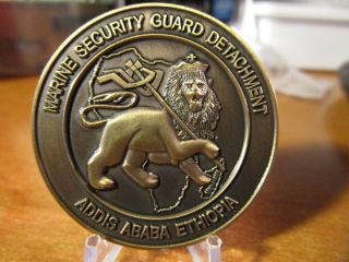 Usmc Msg Marine Security Guard Detachment Addis Ababa Ethiopia Challenge Coin